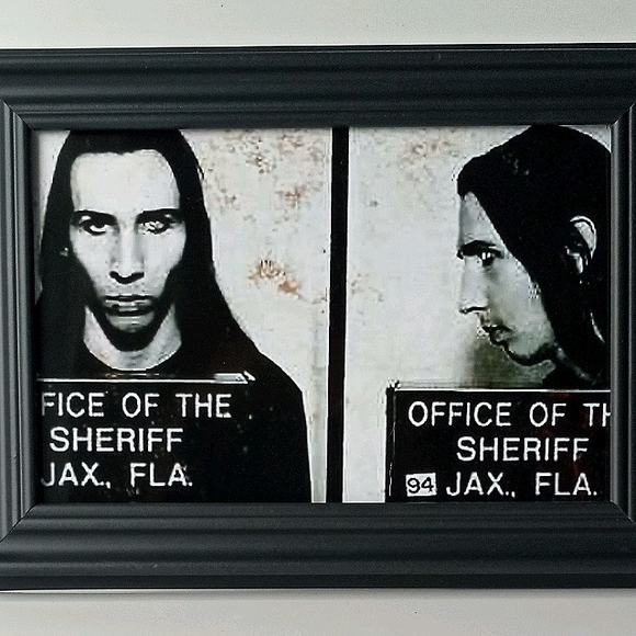 Marilyn Manson Mugshot Metal Rock Alternative Goth - Picture 9 of 9